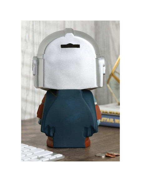 Banco de Ahorro PVC Star Wars El Mandaloriano 15x13x20cm