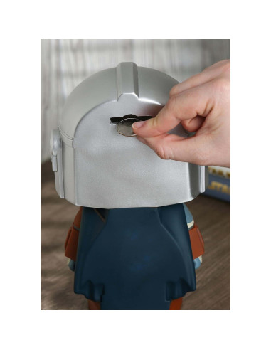 Banco de Ahorro PVC Star Wars El Mandaloriano 15x13x20cm