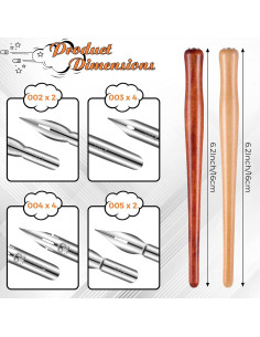 Juego de 14 Piezas Portaplumas Chinco con Plumas de Cómic 2