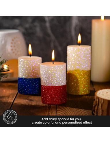 Glitter Blanco Iridiscente LEOBRO 150g para Manualidades DIY