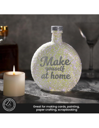 Glitter Blanco Iridiscente LEOBRO 150g para Manualidades DIY