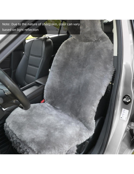 Cubierta de Asiento de Piel de Oveja Aegis Universal Acero