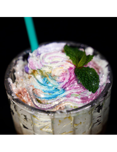 Polvo Brillante Comestible Attom Tech 5g Rosa Vegano