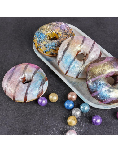 Polvo Brillante Comestible Attom Tech 5g Rosa Vegano