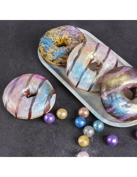 Polvo Brillante Comestible Attom Tech 5g Rosa Vegano