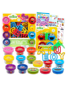 Juego de Masa Moldeable Plaza Sésamo - 39 Piezas Educativas