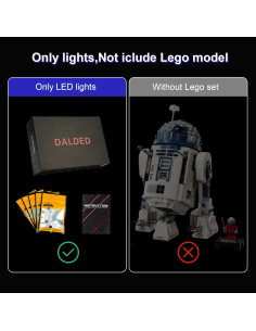 Kit de Iluminación LED DALDED para Lego Star Wars R2-D2 75379 2
