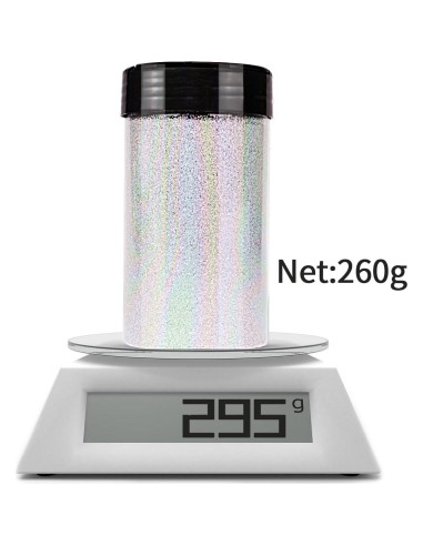 Glitter Fino Iridiscente 260g ANGXILIN para Manualidades