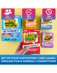 Juego de Mesa QUOKKA ¿Quién Lo Sabe Mejor? - Set 4 en 1 2