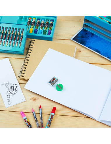 Estuche de Arte Marvel para Niños - Kit de 12 Piezas