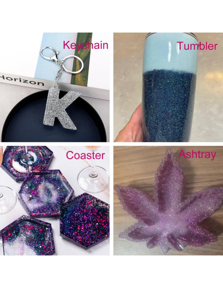 Glitter Fino Iridiscente 260g ANGXILIN para Manualidades