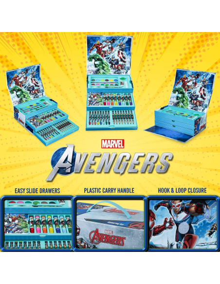 Estuche de Arte Marvel para Niños - Kit de 12 Piezas