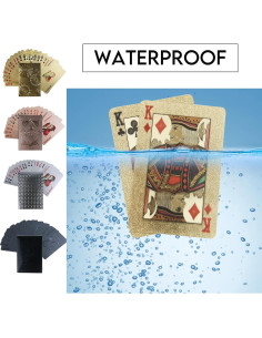 4 Barajas de Cartas de Juego Impermeables FMOACEN - Estándar 2