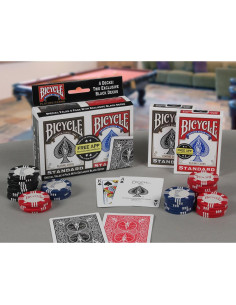 4 Barajas de Cartas Bicycle Rider Back Estándar Póker 2