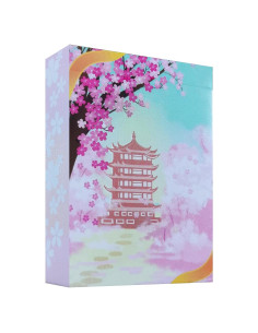 Baraja de Cartas Cherry Blossoms Qianben 56 Piezas PVC Impermeable