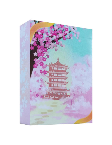 Baraja de Cartas Cherry Blossoms Qianben 56 Piezas PVC Impermeable