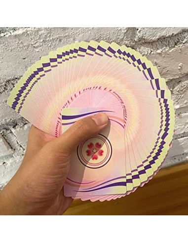 Baraja de Cartas Cherry Blossoms Qianben 56 Piezas PVC Impermeable