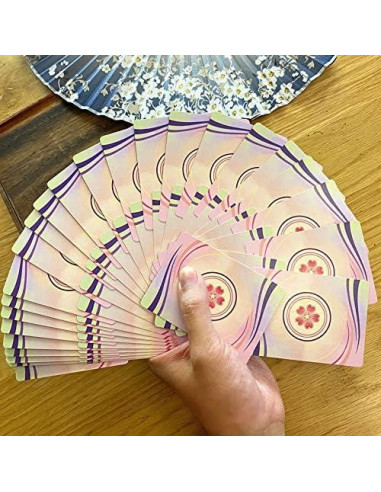 Baraja de Cartas Cherry Blossoms Qianben 56 Piezas PVC Impermeable