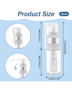Botellas de Spray de Brillo KALIONE 35ml - 2 Piezas Reutilizables 2