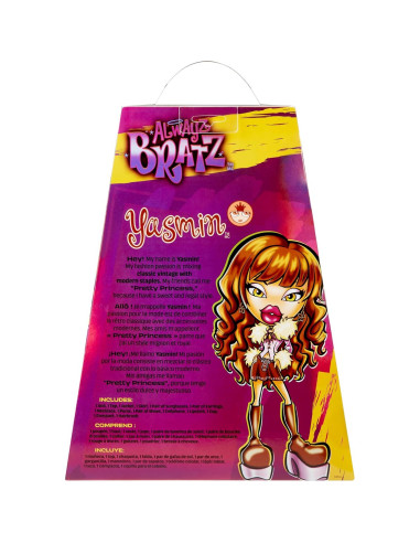 Muñeca Bratz Alwayz Yasmin con 10 Accesorios y Póster