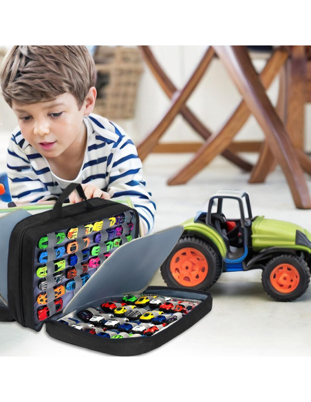 Estuche de Almacenamiento Hot Wheels 96 Coches Negro