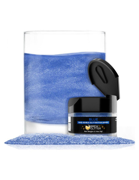 Brew Glitter Azul Brillo Comestible 4g para Bebidas