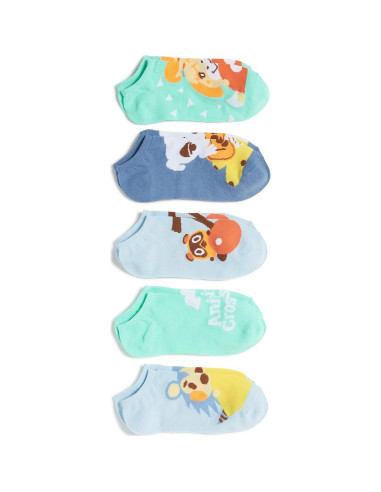 Paquete de 5 calcetines invisibles Nintendo Animal Crossing 9-11