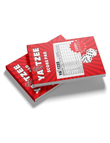 Bloc de Puntuaciones Yahtzee Notewells 100 Hojas 22.8x15.3 cm