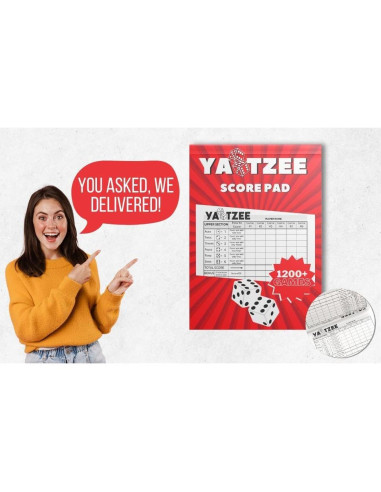 Bloc de Puntuaciones Yahtzee Notewells 100 Hojas 22.8x15.3 cm