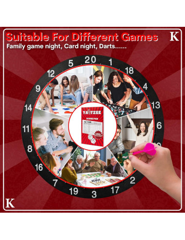 Bloc de Puntuaciones Yahtzee Notewells 100 Hojas 22.8x15.3 cm