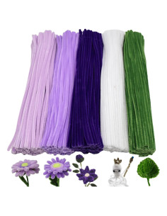 Juego de Limpiapipas Cldamecy 500 Pcs 6mm x 30cm 5 Colores