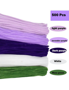 Juego de Limpiapipas Cldamecy 500 Pcs 6mm x 30cm 5 Colores 2