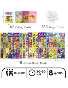Juego de Bingo Scooby-Doo Aquarius para 2-4 Jugadores 2