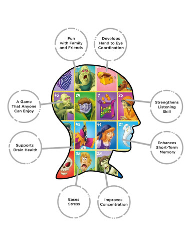 Juego de Bingo Scooby-Doo Aquarius para 2-4 Jugadores