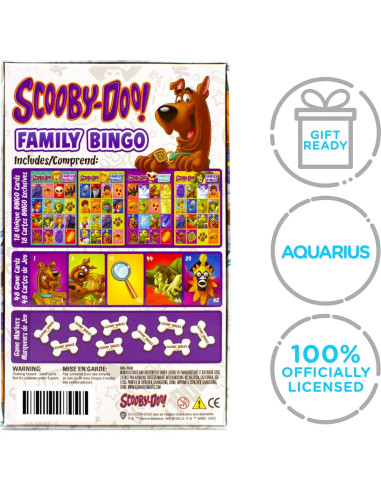 Juego de Bingo Scooby-Doo Aquarius para 2-4 Jugadores