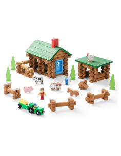 Juego de Cabaña de Madera SainSmart Jr. 122 PCS STEM para Niños