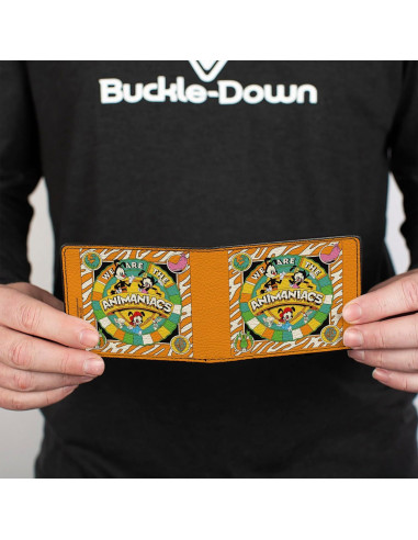 Billetera Bifold Cuero Vegano Buckle-Down Animaniacs Naranja