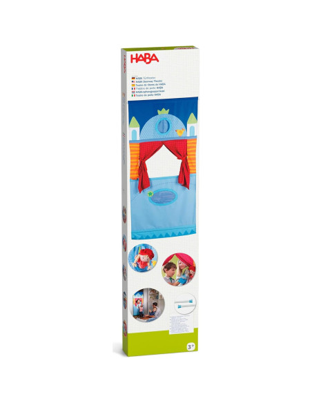 Teatro de Marionetas en la Puerta HABA - Ideal para Niños 18 meses a 6 años