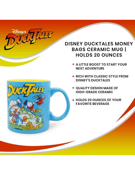 Taza Cerámica Disney DuckTales Tío Gilito 590 ml Sin BPA