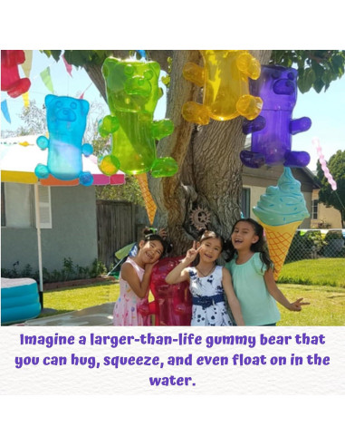 Osos de Goma Inflables 4E's Novelty 60 cm - Paquete de 6