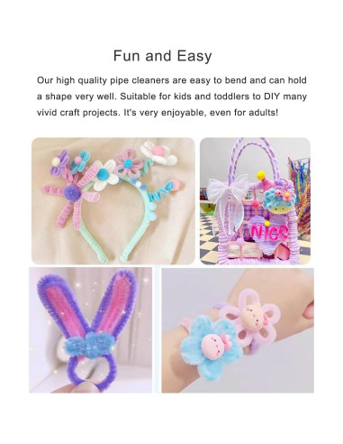 Limpiapipas Verdes Chenille 100 Piezas 30 cm para Manualidades