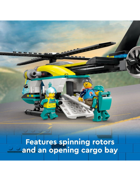 Set de Helicóptero de Rescate LEGO City 60405 - Juguete para Niños 6+
