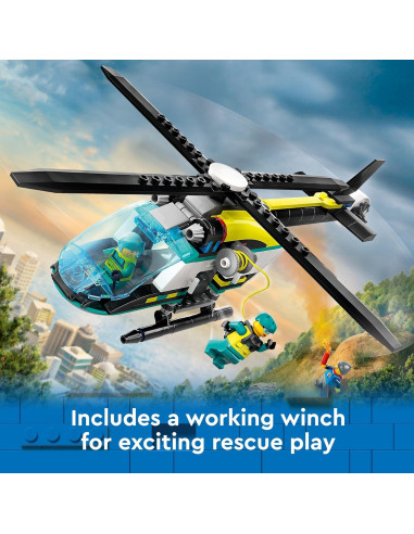 Set de Helicóptero de Rescate LEGO City 60405 - Juguete para Niños 6+
