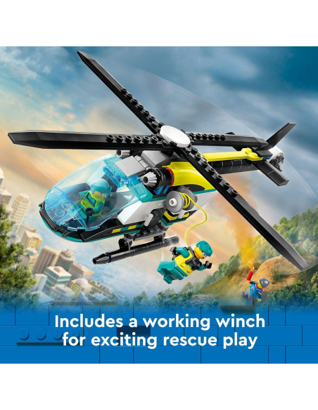 Set de Helicóptero de Rescate LEGO City 60405 - Juguete para Niños 6+