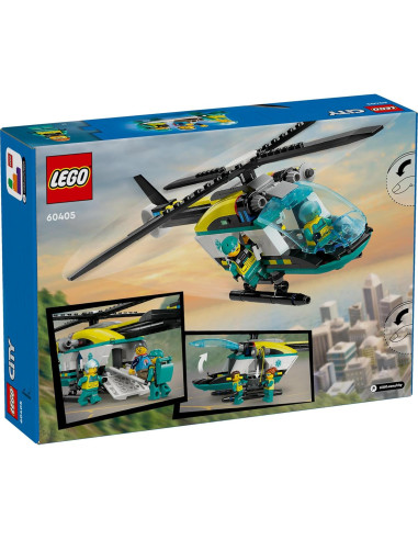 Set de Helicóptero de Rescate LEGO City 60405 - Juguete para Niños 6+