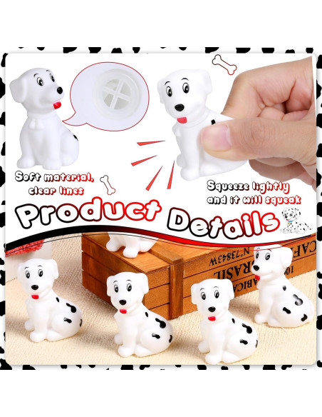 Juguetes de baño de goma Poen - 50 figuras dálmata 5.5 cm