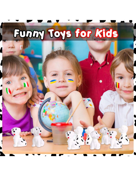 Juguetes de baño de goma Poen - 50 figuras dálmata 5.5 cm