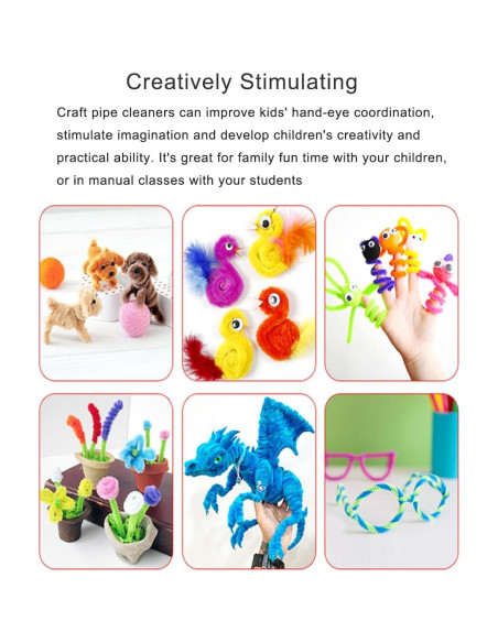 Limpiapipas Verdes Chenille 100 Piezas 30 cm para Manualidades