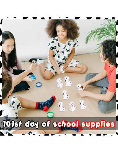 Juguetes de baño de goma Poen - 50 figuras dálmata 5.5 cm