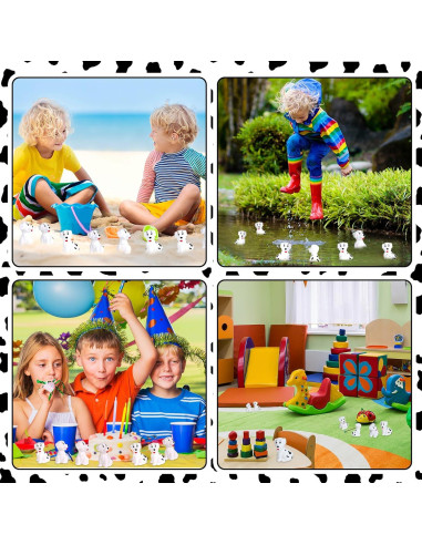 Juguetes de baño de goma Poen - 50 figuras dálmata 5.5 cm